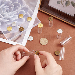 6 комплект подвесок в виде бутылок из прозрачного стекла двух цветов GLAA-PH0002-37