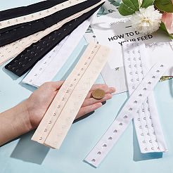 6 пара 6 стилей из нержавеющей стали для женщин 3 ряда x 15/16 крючка удлиненный корсет бюстгальтер удлинитель FIND-BC0004-70