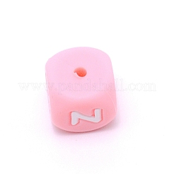 Perline dell'alfabeto in silicone per la realizzazione di braccialetti o collane&nbsp;SIL-TAC001-01B-Z