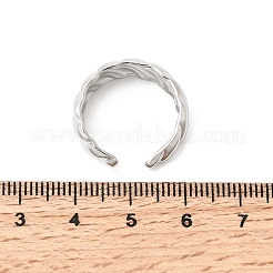 5 шт. открытые манжеты из нержавеющей стали 304 для женщин&nbsp;RJEW-K313-08P