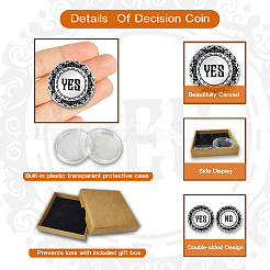 2 шт. 201 памятные монеты из нержавеющей стали AJEW-UN0002-34A