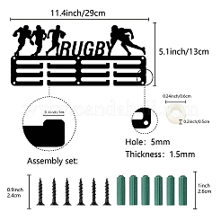 Спортивная тема железная вешалка для медалей настенная стойка для дисплея&nbsp;ODIS-WH0055-234