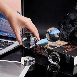 3 шт. 3-х стилистическая стеклянная хрустальная сферическая подставка DJEW-FG0001-29