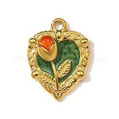 Подвески из нержавеющей стали 304 с эмалью&nbsp;STAS-OY003-16G