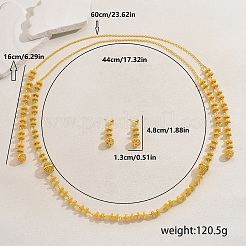 Роскошный ближневосточный рамадан сплав полые шариковые подвески комплекты серег и ожерелий в виде рыбьей кости&nbsp;IY0798