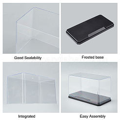Boîtes d'affichage de modèle de bloc de construction en plastique transparent&nbsp;ODIS-WH0001-08
