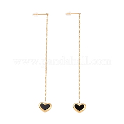 Серьги-гвоздики из нержавеющей стали 304 с вакуумным покрытием PVD для женщин STAS-D188-09G