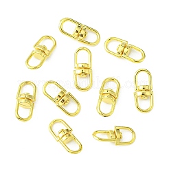 プラチナトーン合金の二重目のスイベルクラスプ  ゴールドカラー  16x6.5x4.5mm  穴：4.5x4mm&nbsp;PALLOY-E385-14G