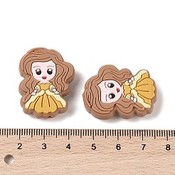 Фокальные бусины из пищевого силикона принцессы&nbsp;SIL-A008-05C