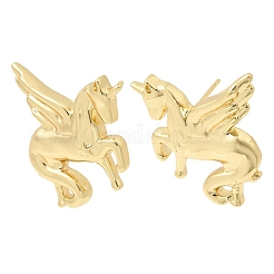 Pendientes de latón con forma de caballo&nbsp;EJEW-D352-03G-01
