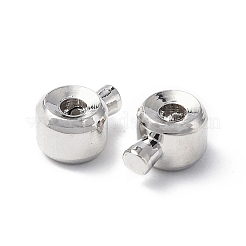 Зажимные бусины из латуни X-KK-P223-35P