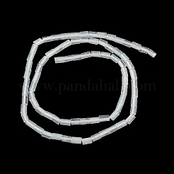 Окрашенные природные белый нефрит бисер пряди&nbsp;G-P600-B07-01D