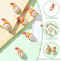 8шт фарфоровые бусины ручной работы&nbsp;PORC-CJ0001-11