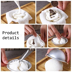 Алюминиевые полусферические Молды&nbsp;LS-AJEW-E048-01P-03