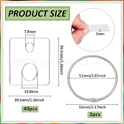 Доски для намотки акриловой нити&nbsp;AJEW-BC0007-95B