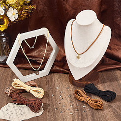 1 set di kit fai da te per realizzare braccialetti in cordino di velluto&nbsp;DIY-CL0001-87