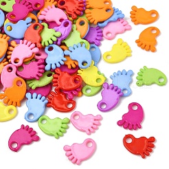 100 шт. украшения для детского душа акриловые детские ножки подвески&nbsp;MACR-YW0004-07