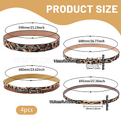 4 шт. 4 стильных резинки для шляп из искусственной кожи&nbsp;DIY-CA0007-96