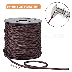 Нейлоновые плетеные шнуры длиной 50 м.&nbsp;NWIR-WH0017-008