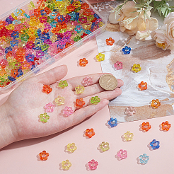 300шт прозрачная акриловая рамка для бусин&nbsp;MACR-UN0001-03