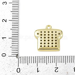 Латунные микропаве прозрачные кубические циркониевые подвески&nbsp;LS-KK-L238-18G