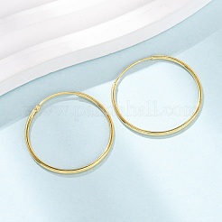 925 Huggie Creolen aus Sterlingsilber&nbsp;EJEW-C179-05C-G