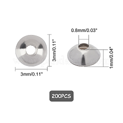 Колпачки для бусин из нержавеющей стали apetalous 304 STAS-UN0010-84P