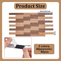 2 bolsa de mini tablas de piso rectangulares de plástico de 2 colores&nbsp;AJEW-OC0013-87