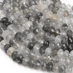 Естественный облачно кварц бисер пряди&nbsp;G-C280-A16-02