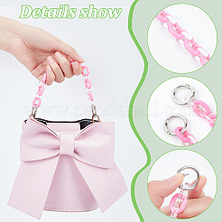 6 шт. 6-цветные акриловые цепочные короткие ремни для сумок&nbsp;FIND-WR0009-21