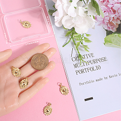 6шт латунные подвески&nbsp;KK-BBC0009-54