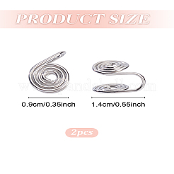 2 pieza de pendientes de acero inoxidable&nbsp;EJEW-LP0009-21P