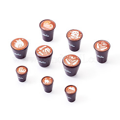 36 шт. 9 стиля миниатюрной кофейной чашки из смолы в виде кукольного домика&nbsp;DIY-TA0011-73