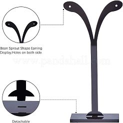 プラスチックピアスディスプレイスタンド  ジュエリーディスプレイラック  ジュエリーツリースタンド  透明  8x3x8.1cm&nbsp;EDIS-FG0001-07