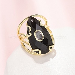 Bagues manchette en obsidienne naturelle&nbsp;GG-CBA5FCC-03G-07