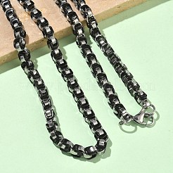 Halsketten und Armbänder aus Edelstahl 201&nbsp;SJEW-G087-04P