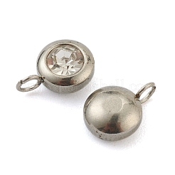 Подвески из нержавеющей стали 304 со стразами STAS-Z009-04-04P