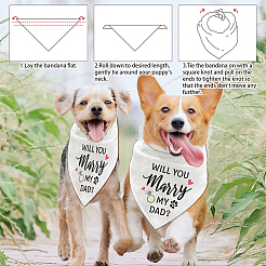 Pañuelo de algodón para perros&nbsp;AJEW-WH0503-006