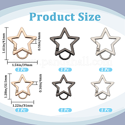 6шт 6 стиля пружинные кольца из цинкового сплава&nbsp;FIND-GF0007-55