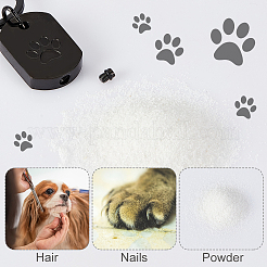 Прямоугольник с отпечатком лапы 304 нержавеющая сталь урна для праха домашних животных брелки STAS-WH0029-80EB