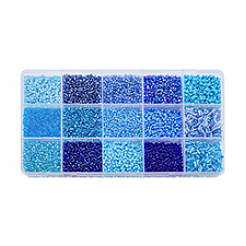 225 г 17 вида стеклянных стеклянных бусин и круглых бусин&nbsp;SEED-DC0001-02B