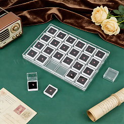 Cajas organizadoras de paquetes de diamantes sueltos de acrílico transparente de 24 cuadrícula&nbsp;CON-WH0085-207B