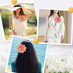 1 шт. броши из полиэстера&nbsp;JEWB-CN0001-07E