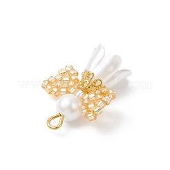 7 шт. подвески-ангелы из двухцветного стеклянного бисера&nbsp;PALLOY-MZ00995