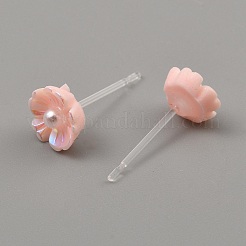 Rose brumeuse&nbsp;LS-EJEW-WH0016-38A-01