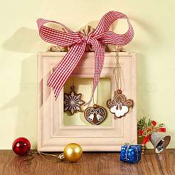 Рождественские тематические пластиковые подвесные украшения HJEW-SZ0001-05