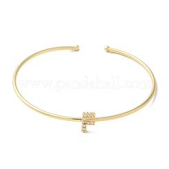 Bracelets en laiton plaqué en rack&nbsp;BJEW-A018-01G-F
