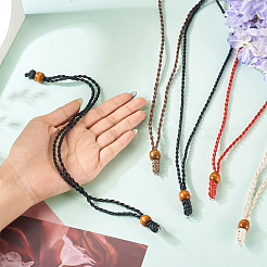 20 шт. 4-цветный регулируемый вощеный полиэстеровый шнур для изготовления ожерелий&nbsp;NJEW-TA00203