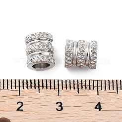 Европейские бусины из нержавеющей стали 202 STAS-K274-06P