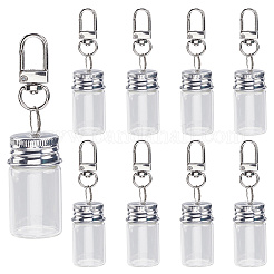 10шт брелок в виде стеклянной бутылки KEYC-SC0001-56